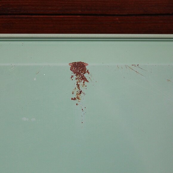 Vintage Tin Litho Serving TV Tray, Jade, Mint, Green, Camellia Blossom Design - Picture 13 of 14